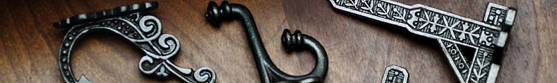 Cast Iron Coat & Ceiling Hooks