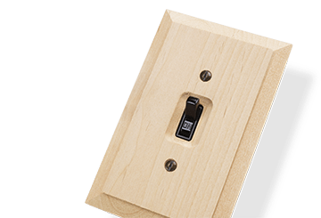 Alder Wood Light Switch Covers