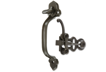 Antique Rim Latch and Wrought Iron Latches