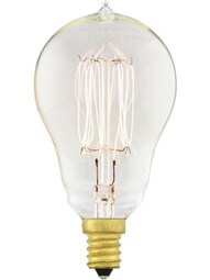 "Squirrel Cage" A15 Candelabra Base Light Bulb - 25 Watt