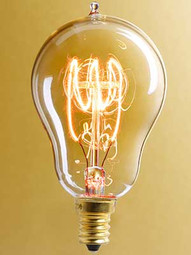 "Triple Loop" A15 Candelabra Base Light Bulb