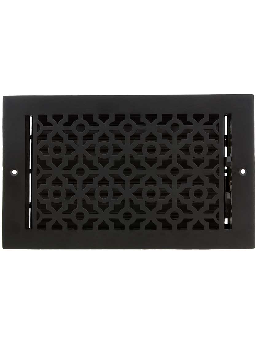 6 X 14 Cast Aluminum Pasadena Wall Register in Black Powder Coat | House  of Antique Hardware