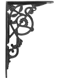 Large Victorian Iron Shelf Bracket - 10 7/8" x 7 1/8"
