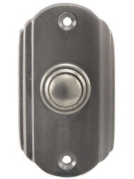 Streamline Deco Doorbell Button in Antique Pewter