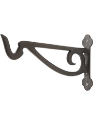 Cast-Iron Scroll Plant Hanger in Antique Iron