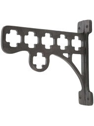 Cast Iron Gothic-Style Plant Hanger in Antique Iron