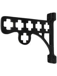 Cast Iron Gothic-Style Plant Hanger in Matte Black