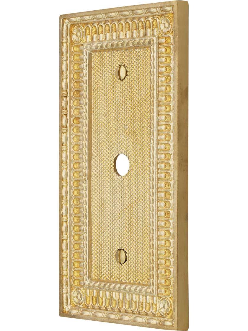 Pisano Cable Jack Cover Plate in Polished Brass House of Antique Hardware