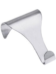 Plain Tapered Picture Rail Hook in Polished Chrome