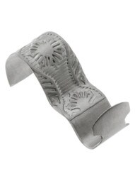 Victorian Floral Picture Rail Hook in Satin Chrome