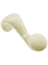 Heavy Duty Antique White Painted Picture Rail Hook