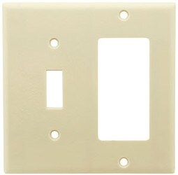 Leviton Toggle/Decora Cover Plate in Almond