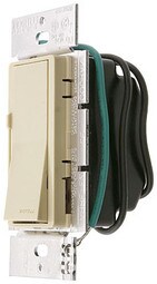 Lutron Rocker Style Dimmer - 600 Watts in Ivory