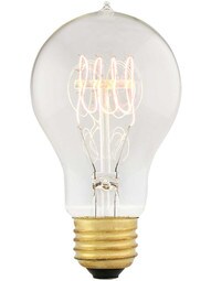 Quad Loop Filament Medium Base A19 Light Bulb - 25W