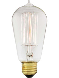"Squirrel Cage" ST58 Tapered Medium Base 60W Light Bulb