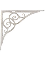 Extra Large Iron "Sink" Bracket - 15 5/8" x 17 3/4" In Antique White