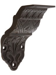 Ornate Victorian Cast Brass Handrail Bracket In Oil-Rubbed Bronze