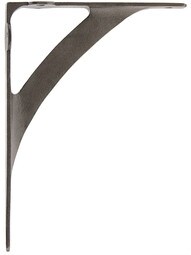 Mission Cast-Iron Shelf Bracket - 10 x 7 3/8-Inch in Antique Iron