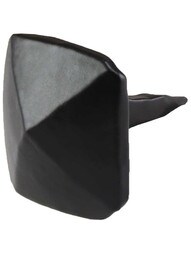Shallow Pyramid-Head Iron Clavos Nails - Pack of Six 1" Diameter in Matte Black