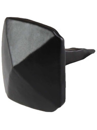 Shallow Pyramid-Head Iron Clavos Nails - Pack of Six 1 1/2" Diameter in Matte Black