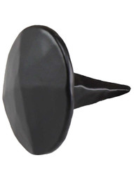 Peaked Round-Head Iron Clavos Nails - Pack of Six 1" Diameter in Matte Black