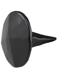 Peaked Round-Head Iron Clavos Nails - Pack of Six 1 1/2" Diameter in Matte Black