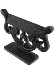Cast Iron Urn Boot Scraper in Matte Black