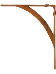Mission Cast-Iron Shelf Bracket - 13 3/4 x 11 5/8-Inch in Rust Patina