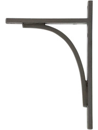 Utility Cast-Iron Shelf Bracket - 9 x 6-Inch in Antique Iron