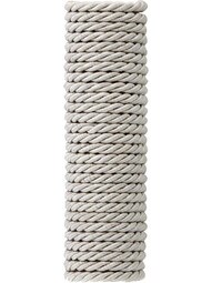 Triple-Strand Twisted Picture Hanging Cord with Wire Center - 3/16" Diameter in Ivory