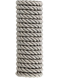 Triple-Strand Twisted Picture Hanging Cord - 1/4-inch Diameter in Silver