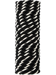 Triple Strand Multi-Color Picture Hanging Cord - 3/16-inch Diameter in Black & Silver