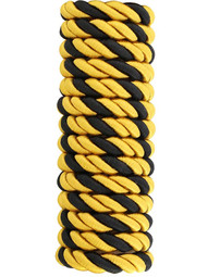 Triple Strand Multi-Color Picture Hanging Cord - 5/16-inch Diameter in Antique Gold & Black