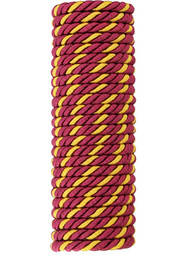 Triple Strand Multi-Color Picture Hanging Cord - 3/16-inch Diameter in Burgundy & Antique Gold