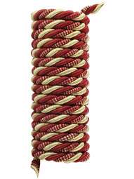 Triple Strand Multi-Color Picture Hanging Cord - 1/4-inch Diameter in Gold & Burgundy