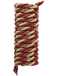 Triple Strand Multi-Color Picture Hanging Cord - 5/16-inch Diameter in Gold & Burgundy