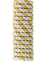 Triple Strand Multi-Color Picture Hanging Cord - 5/16-inch Diameter in White & Gold