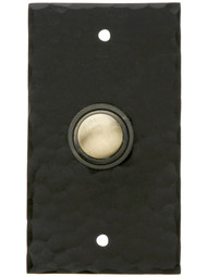 Hammered Craftsman Style Doorbell Button In Oil-Rubbed Bronze