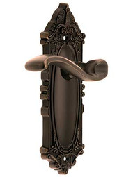 Grandeur Grande Victorian Design Door Set With Portofino Levers Double Dummy in Oil-Rubbed Bronze