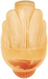 Reproduction Mid-West Mfg. Devon Series Orange Slip Shade