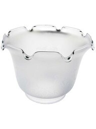 Vianne Satin Etched Gas-Light Shade with 4" Fitter