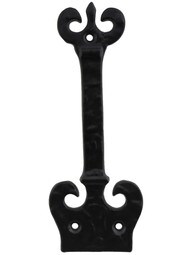 18" Cast Iron Gothic-Style Dummy Strap in Matte Black