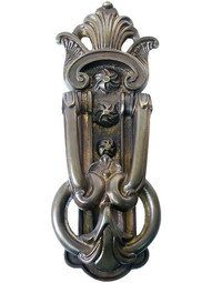 Large Cast Brass Baroque Door Knocker