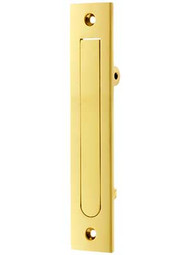 6 1/4" Solid Brass Edge Pull in Polished Brass