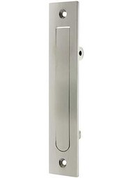 6 1/4" Solid Brass Edge Pull in Satin Nickel