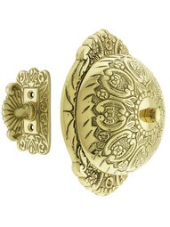 Solid Brass Twist Door Bell in Polished Brass