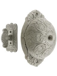 Solid Brass Twist Door Bell in Satin Nickel
