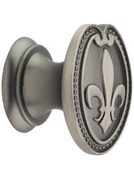 Bienville 1 5/16" Fleur-De-Lis Knob in Brushed Pewter