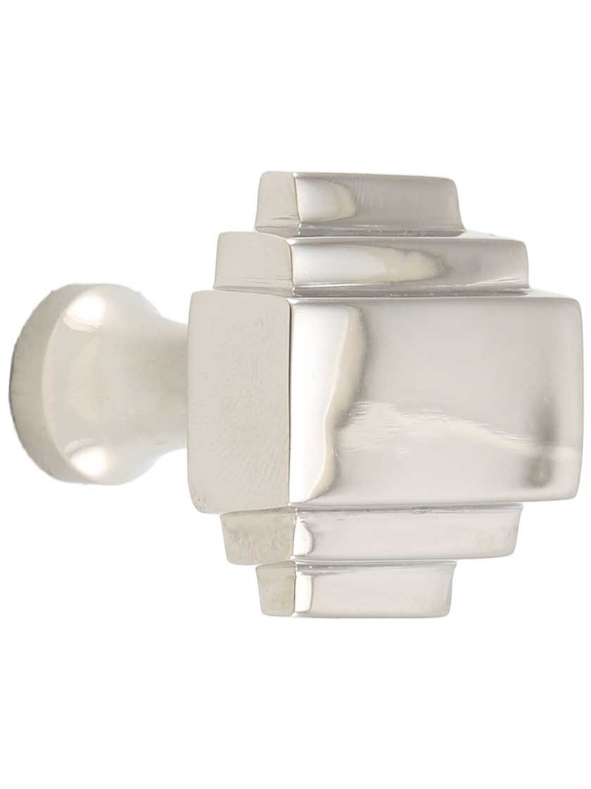 Streamline Deco Knob in Polished Nickel House of Antique Hardware