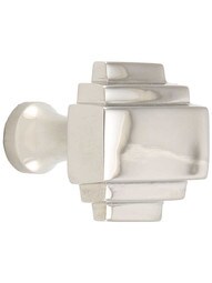 Streamline Deco Cabinet Knob in Polished Nickel